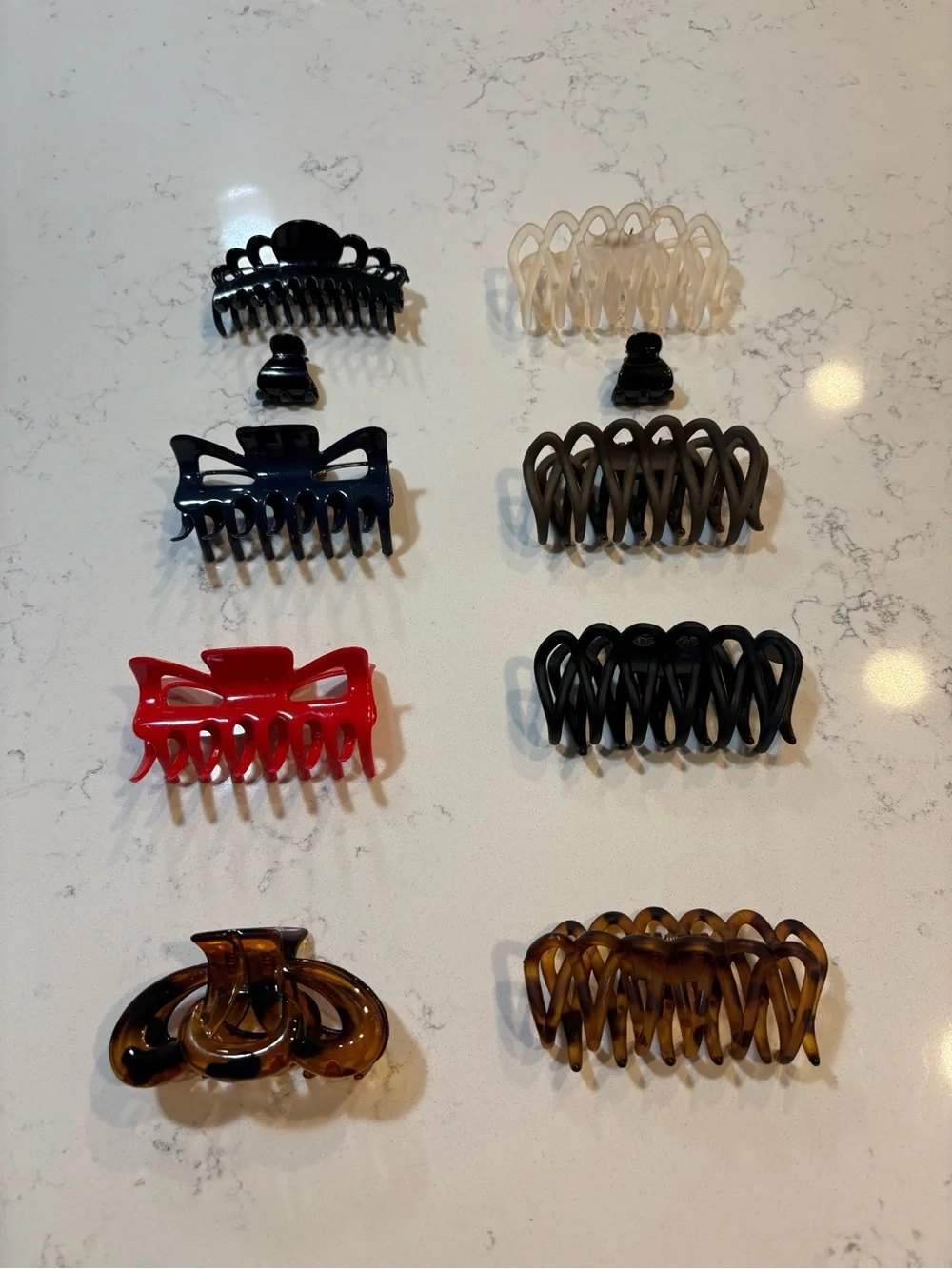 Assorted Hair Claw Clips - Multi-Color